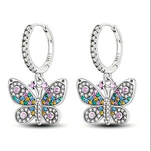 925 Butterfly Earrings-NWT